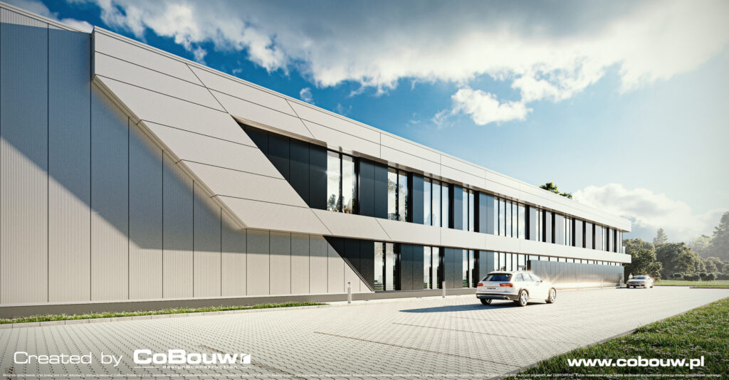 hala produkcyjno-magazynowa dla nimrod azura ukos dzień