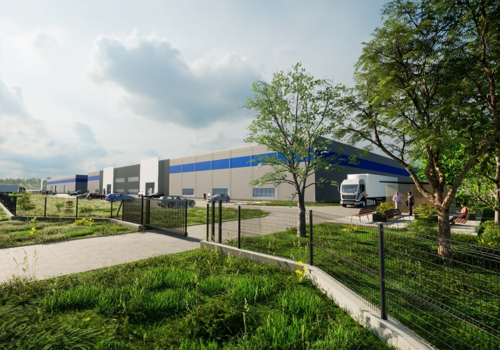 Hala prodykcyjno-magazynowa dla ARP widok z ukosu