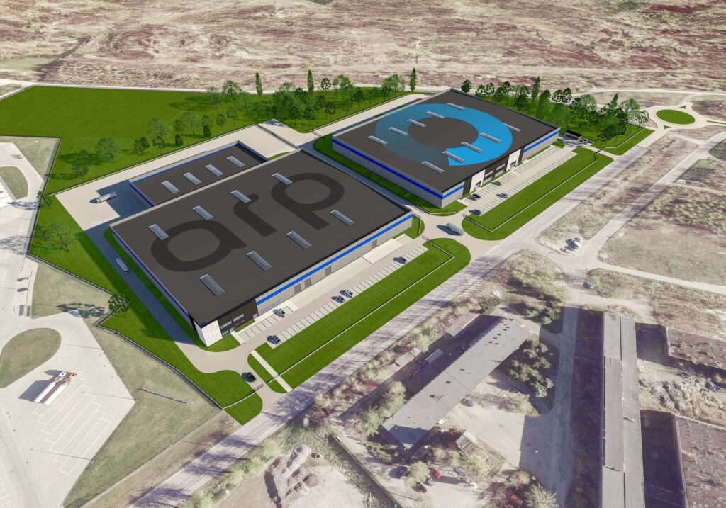 Hala prodykcyjno-magazynowa dla ARP widok z lotu ptaka