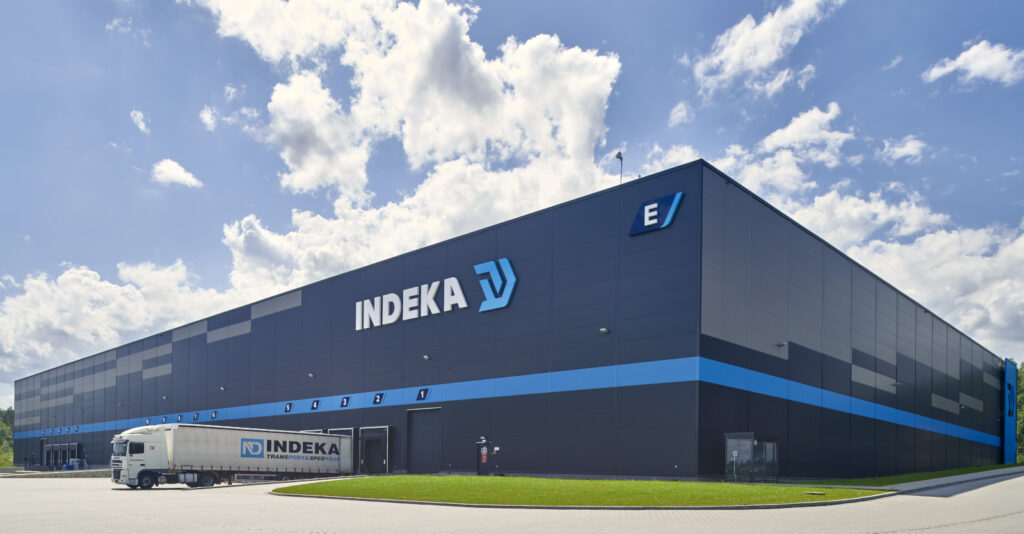 Projekt i&nbsp;budowa hali logistycznej Indeka Logistic City.