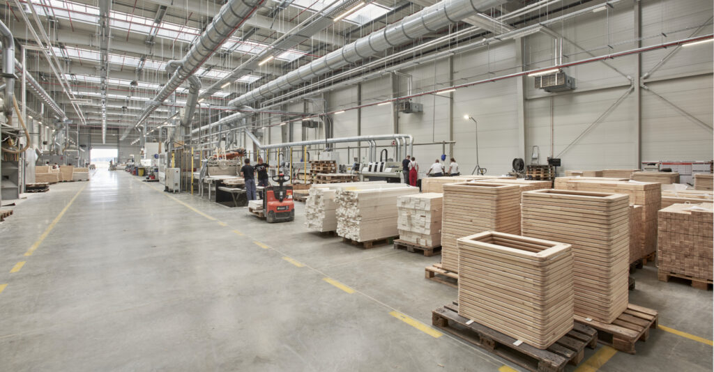 produkcja w hali - realizacja inwestycji dla Mardom Pro, woj. mazowieckie