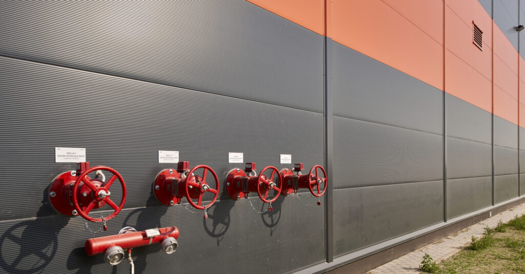 armatura ppoż - hala produkcyjno-magazynowa dla Mardom Pro, Lipniki Stare, woj. mazowieckie