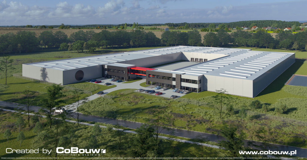 wizualizacja-Turenwerke-2 etap inwestycji - hala dla producenta drzwi, Stanowice, woj. śląskie