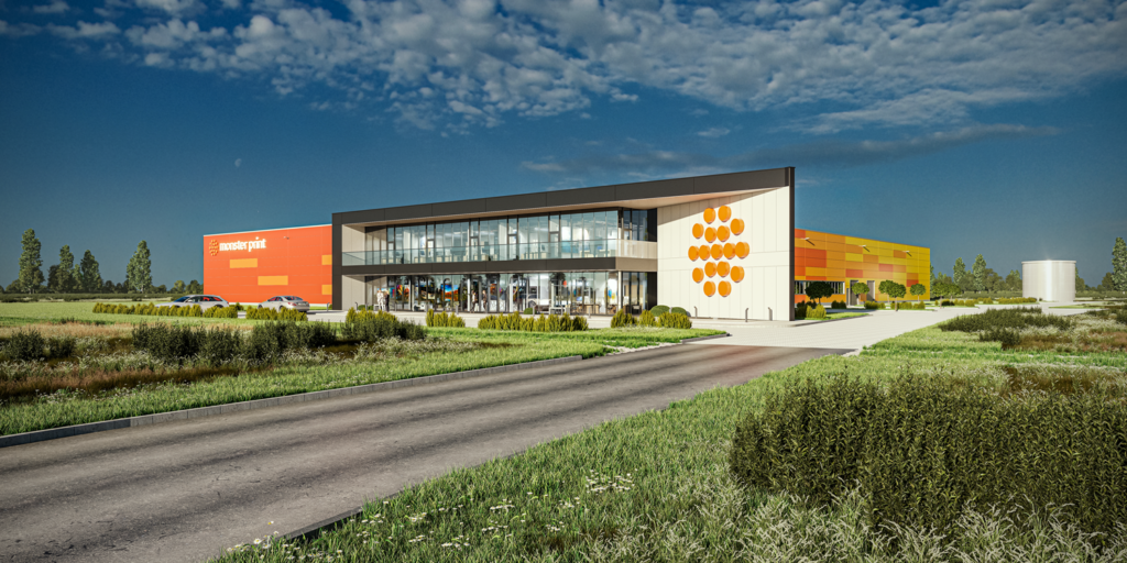 Wizualizacja nowej siedziby firmy Monster Print