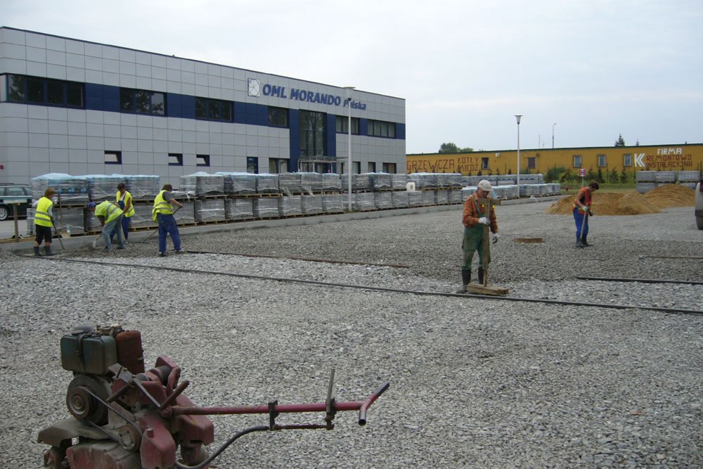prace zewnętrzne - rozbudowa hali produkcyjnej, dla OML Morando, Czerwionka-Leszczyny