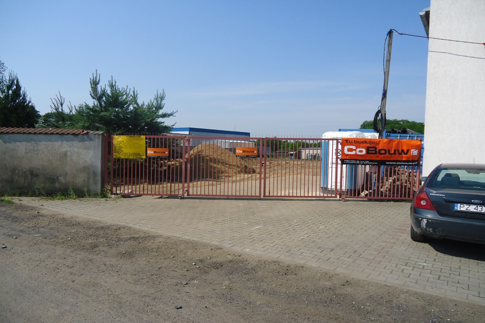 brama wjazdowa 2 - hala produkcyjna z częścią socjalną, dla Marva International, Poznań, woj. wielkopolskie