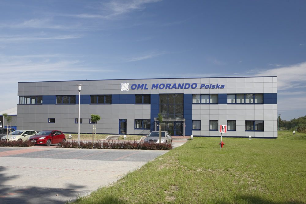 ściana frontowa - rozbudowa hali produkcyjnej, dla OML Morando, Czerwionka-Leszczyny