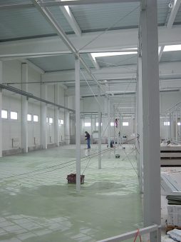 konstrukcja stalowa hali 1 - boksy handlowe, dla Centrum Handlowe EACC, Wólka Kosowska, woj. mazowieckie