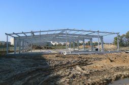 konstrukcja stalowa - hala produkcyjna z częścią biurową, dla BioMaxima, Lublin, woj. lubelskie