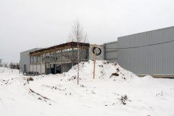 widok ogólny 1 - hala produkcyjna z budynkiem biurowym, dla Blyweert Aluminium, Czosnów, woj. mazowieckie